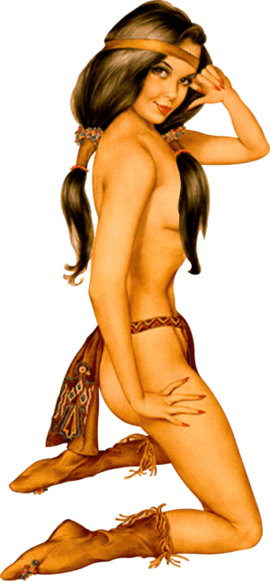 022 Nose Art with Braid No Feather Decal