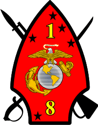 1-8 Marines Decal