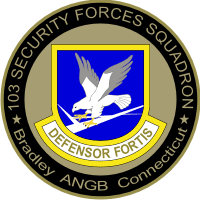 103rd Security Forces Squadron - Connecticut Air National Guard (v2) Decal
