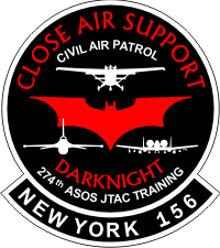 CAP NY 156th Civil Air Patrol Squadron - Close Air Support Decal