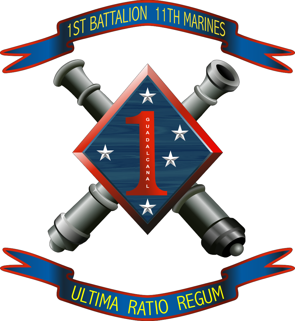 1st Battalion 11th Marines Decal