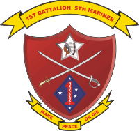 1st Battalion 5th Marines -2 Decal