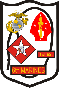 1st Battalion 6th Marine Regiment Decal