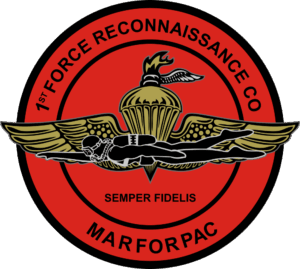 1st Force Reconnaissance Company MARFORPAC Decal
