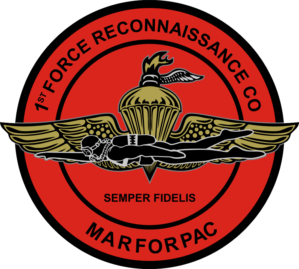 1st Force Reconnaissance Company MARFORPAC Decal