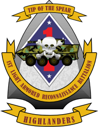 1st Light Armored Reconnaissance Battalion (v2) Decal