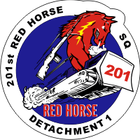 201st Red Horse Detachment 1 Decal