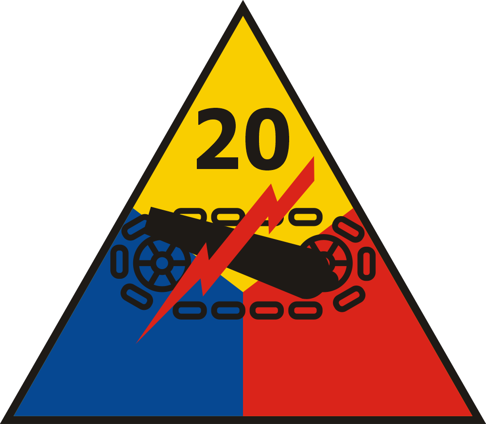 20th Armored Division Decal