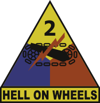 2nd Armored Division Hell On Wheels Decal