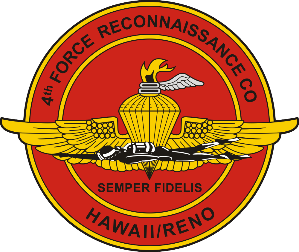 4th Force Reconnaissance Company Hawaii-Reno Decal