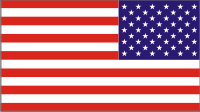 50 Star Flag (Reversed) Decal