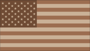 50 Star Flag Desert Camo Decal