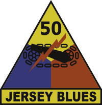 50th Armored Division Jersey Blues Decal