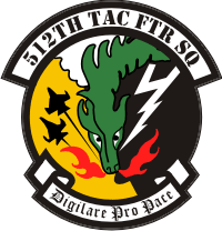 512th Tactical Fighter Squadron Decal