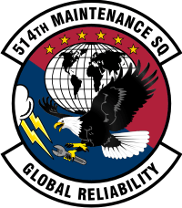 514th Maintenance Squadron Decal