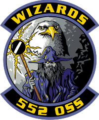 552nd Operations Support Squadron - Wizards Decal