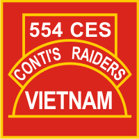 554th Civil Engineering Squadron Conti's Raiders Decal