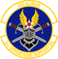 5th Operations Support Squadron - Excalibur Decal
