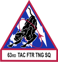 63rd Tactical Fighter Training Squadron Decal
