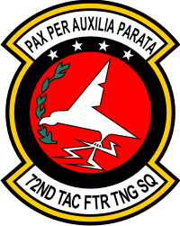 72nd Tactical Fighter Training Squadron Decal