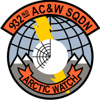 932nd Aircraft Control and Warning Squadron Decal