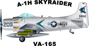 Douglas A 1H SkyRaider VA165 Decal