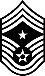 AF E-9 CCMSGT Command Chief Master Sergeant (B&W) Decal