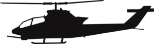 Bell AH-1F Cobra Silhouette (Black) Decal