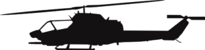 Bell AH-1W Super Cobra Silhouette (Black) Decal