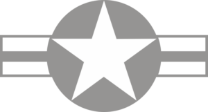 U.S. Aircraft Star 2000 (White w/Med Gray Background) Decal
