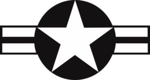 U.S. Aircraft Star 2000 (White w/Black Background) Decal