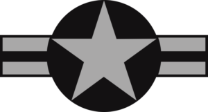 U.S. Aircraft Star 2000 (Med Gray w/Black Background) Decal