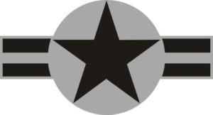 U.S. Aircraft Star 2000 (Black w/Med Gray Background) Decal