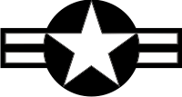 U.S. Aircraft Star 2000 (Clear Stars & Bars w/Black Background) Decal