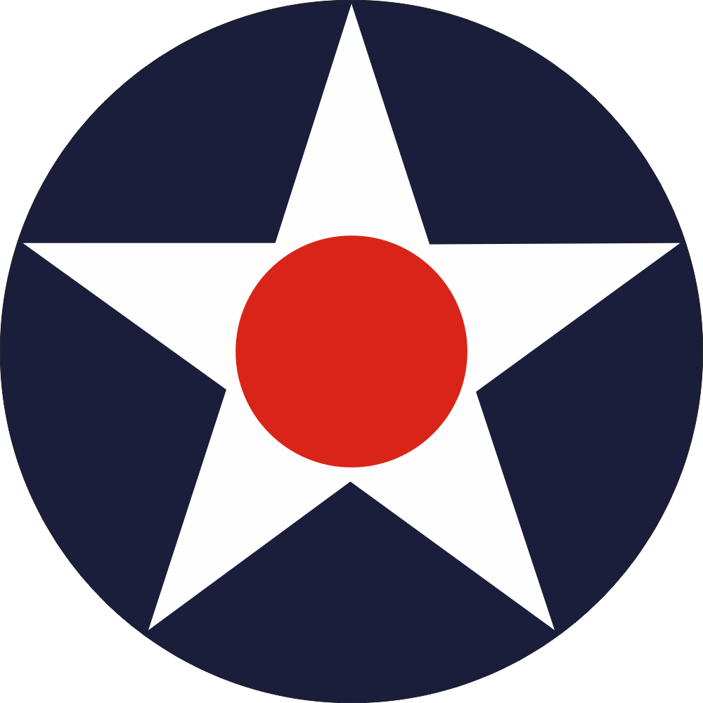 U.S. Aircraft Star 1940-1942 Decal