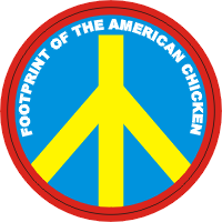 American Chicken Decal