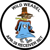 Wild Weasel APR-38 Receiver Set Decal