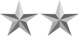 Army MG Major General Decal