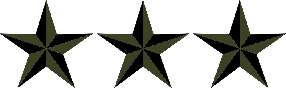 Army LTG Lieutenant General (Subdued) Decal