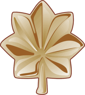 Army MAJ Major Decal