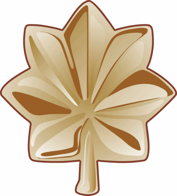 Army MAJ Major Decal