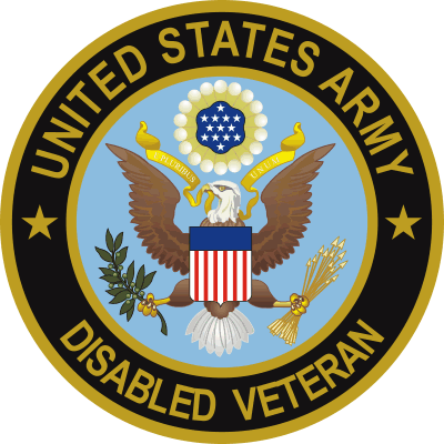 Army Disabled Veteran Decal - Military Graphics