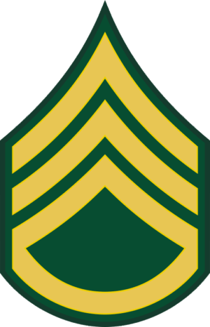 Army E-6 SSG Staff Sergeant Decal