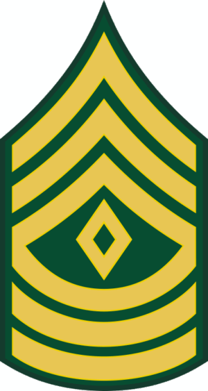 Army E-8 1SG First Sergeant Decal
