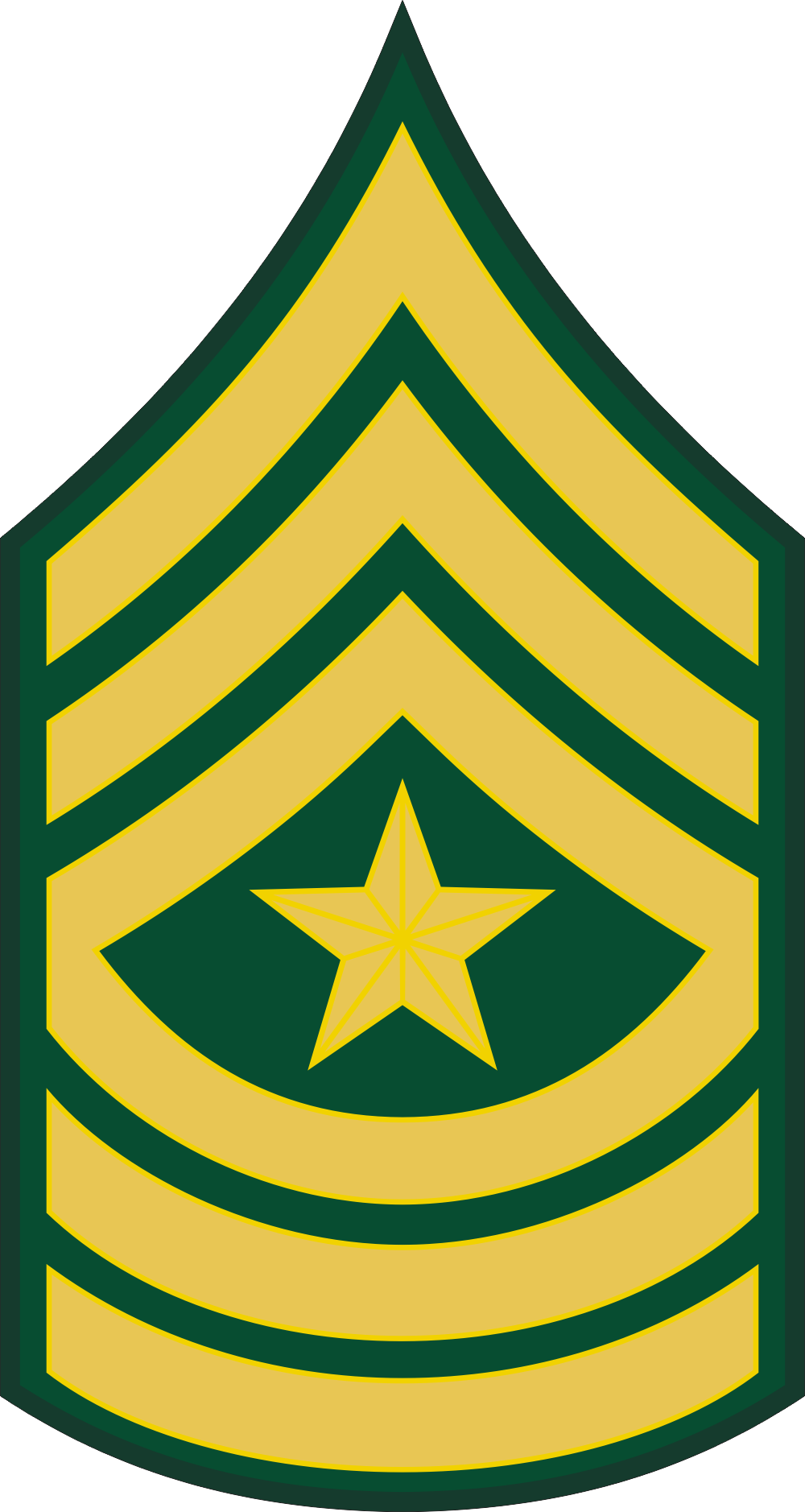 Army E-9 SGM Sergeant Major Decal