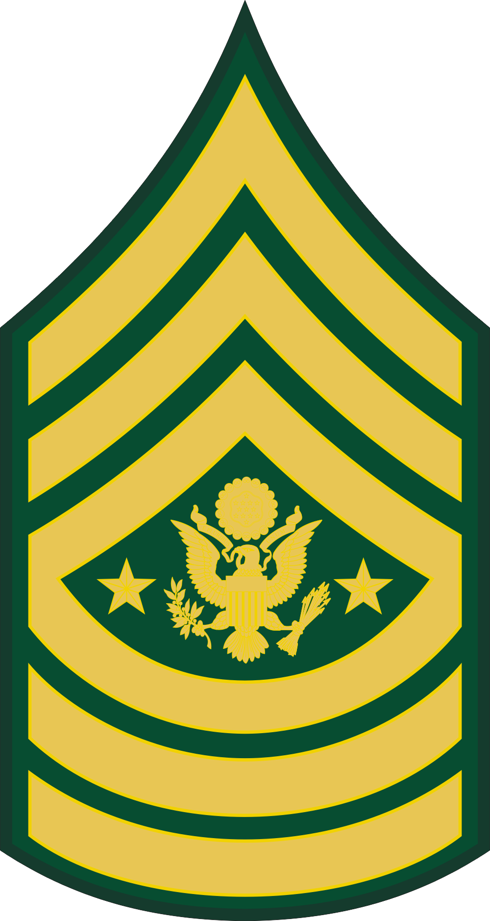 Army E-9 SMA Sergeant Major of the Army Decal