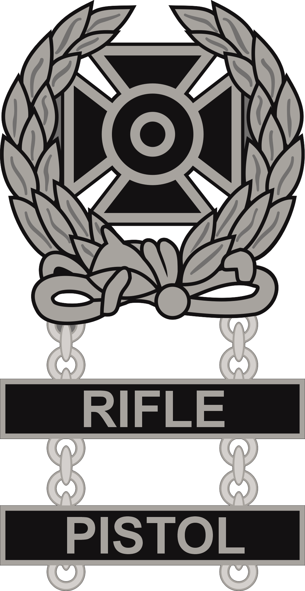 Army Expert Weapons Double Qualification Badge Decal