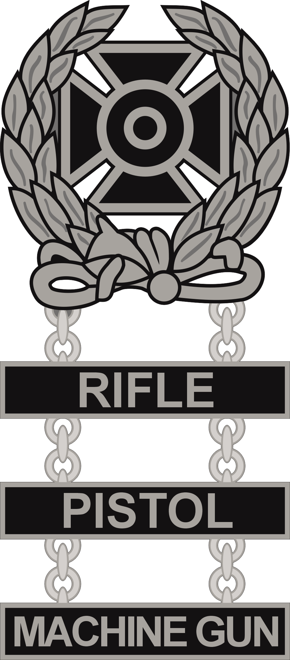 Army Expert Weapons Triple Qualification Badge Decal