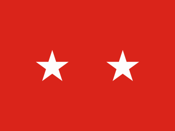 Army MG Flag Major General Decal