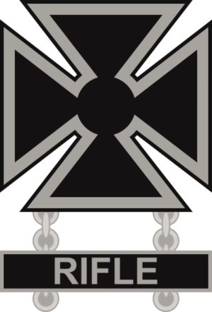 Army Marksman Weapons Qualification Badge Decal